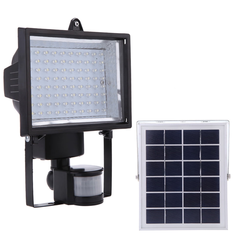 Ultra Bright 80 LED Solar Powered PIR Body Human Motion & Light Sensor