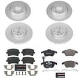 thumbnail image 2 of Power Stop Front and Rear Euro-Stop ECE-R90 Certified Brake Pad and Rotor Kit ESK7339 Fits 2017 Volkswagen Tiguan, 2 of 3
