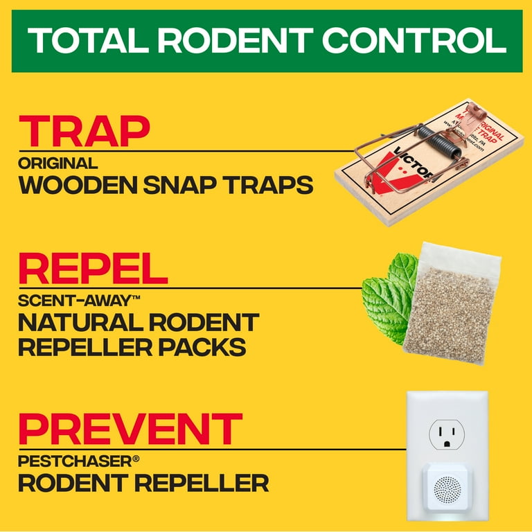 Victor Scent-Away Natural Rodent Repeller Packs for Mice and Rats
