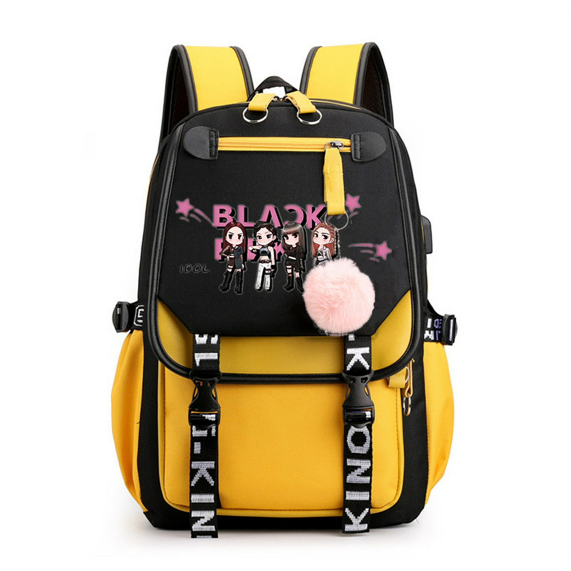 Black pink back pack sale