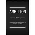 thumbnail image 2 of Inspirational Canvas Wall Art Inspiring Entrepreneur Quotes Ambition Noun Inspiration Painting Poster Print Artwork Office Wall Decoration Bedroom Living Room Frame Ready to Hang12x18, 2 of 6