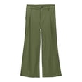thumbnail image 4 of RTKFRFLM Uniform Pants for Girls Straight Leg School Trousers for Kids Ages 5-14 for School Uniform and Classroom Wear Back to School Clothes, 4 of 6