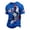 Blue, variant on Men's Football Jersey Shirts France Crewneck Short Sleeve Fashion Tee Contemporary French Top Casual Summer Tee Tops S