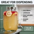 thumbnail image 5 of Zulay Kitchen 1 Gallon Cold Brew Coffee Maker with Thick Glass, Stainless Steel Mesh Filter and Spigot - Iced Coffee Maker, Cold Brew Pitcher & Tea Infuser, 5 of 7