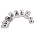 thumbnail image 2 of Tuerca De Cabeza De Martillo, 50 Piezas De Acero Al Carbono De Resistencia Conveniente Para Tuerca Con Ranura En T Amonsee Carbon Steel Nut, 2 of 2