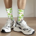 thumbnail image 6 of Daiia Kawaii Avocado Print Crew Socks – Soft Breathable Long Socks for Men & Women, Moisture-Wicking & Comfortable Daily Wear Socks, One-Size Fits Most (US 5-11), 6 of 6