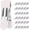 White, variant on Clothes Pins Heavy Duty 30 Pack - 2.17 Inch Metal Chip Clips, Clothespins for Photo Drying Clothesline Laundry Sock, Bag Clips for Food Kitchen Stainless Steel with Rubber, Dark Green