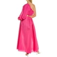 thumbnail image 2 of Matteau womens  One-Shoulder Silk-Blend Maxi Dress, 3, Pink, 2 of 3
