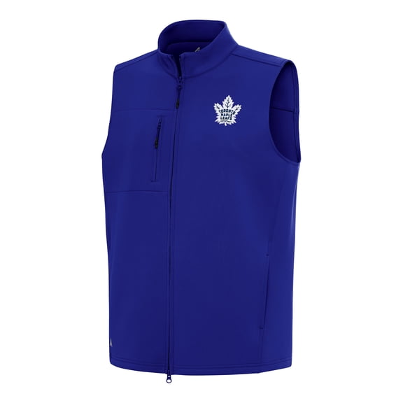 Men's Antigua Royal Toronto Maple Leafs Demand Full-Zip Vest