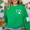 thumbnail image 3 of FcBaudy Chandails en Molleton pour Femmes, Chandails en Molleton Sans Capuche, Chandails en Molleton pour Femmes Imprimé Col Rond Manches Longues Chandail Femme polyester Haut, 3 of 3