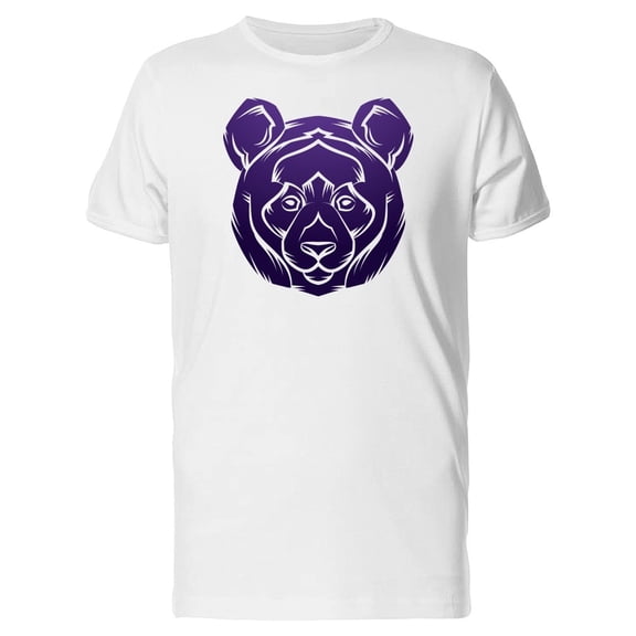 Purple Panda Head Outline Tee Men's -Image by Shutterstock
