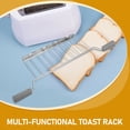 thumbnail image 1 of FUTUREORYY Stainless Steel Toaster Warming Rack for Bread Sandwiches with Anti Scald Design Grey, 1 of 8