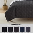 thumbnail image 4 of Mainstays Silky Classic Quilt Black Plaid Polyester Quilted Quilts, Full/Queen - Reversible, 4 of 7