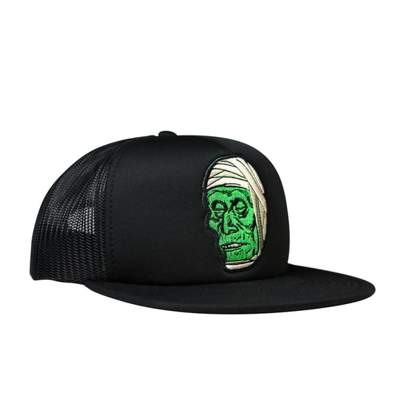 Topstone Horror Mummy Patch Snapback Trucker Hat Black