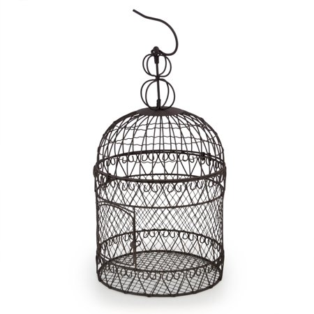 Voliere Round Wire Birdcage Brown 8in Diameter Walmart Com