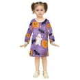thumbnail image 5 of Halloween Pattern Ghost Girls'long-sleeved dress Thickened A-dress Warm Dress Basic Shirt Party Dresses, 5 of 7