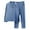 Blue, variant on Odeerbi Men Pajama Sets Long Sleeves Sleepwear 2025 Casual Solid Cardigan Sleepwear Tops And Pants Turndown Suit Blue
