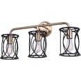 thumbnail image 2 of Alton 3 Light Vanity Light Fixture - Matte Black and Gold, 2 of 2