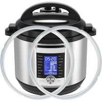 TEXIJUSO 2PCS Instant Pot Sealing Ring for 6 Qt, Replacement Silicone Gasket Seal Rings, Clear Insta Pot Seals for Pressure Cooker, Instant Pot Accessories