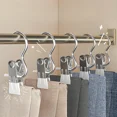 thumbnail image 2 of Ganchos para ropa Pinzas para ropa de acero inoxidable Pinzas para ropa Pinzas para ropa Perchas para pantalones Perchas para armario Perchas de almacenamiento portátiles, 2 of 5
