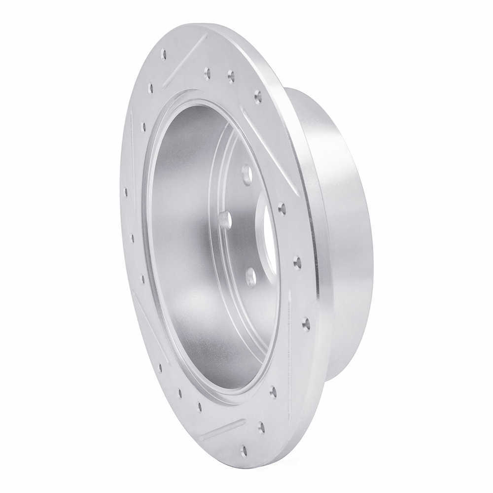 Dynamic Friction Company 631-72038R DFC Brake Rotor - Drilled And Slotted - Silver