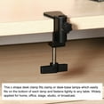 thumbnail image 5 of Uxcell 0.49" Hole Dia. Universal C Clamp Table Lamp Microphone Arm Mount Desk Clamp, Black, 5 of 6
