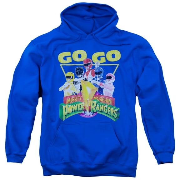 Power Rangers Men's  Go Go Hooded Sweatshirt Blue