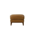 thumbnail image 5 of New Classic Furniture Caspar Leather Upholstered Ottoman in Caramel Brown, 5 of 5