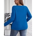 thumbnail image 3 of Cogild Plus Size Sweaters for Women Ribbed Knit Long Sleeve Oversized Top, 3 of 5