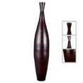 thumbnail image 3 of Villacera Handcrafted 35-Inch-Tall Sustainable Bamboo Floor Vase (Brown), 3 of 8