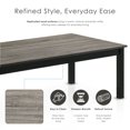 thumbnail image 4 of Bluff Modern Wood 3-Piece Coffee Table Set with 2 End Tables, Gray, 4 of 14