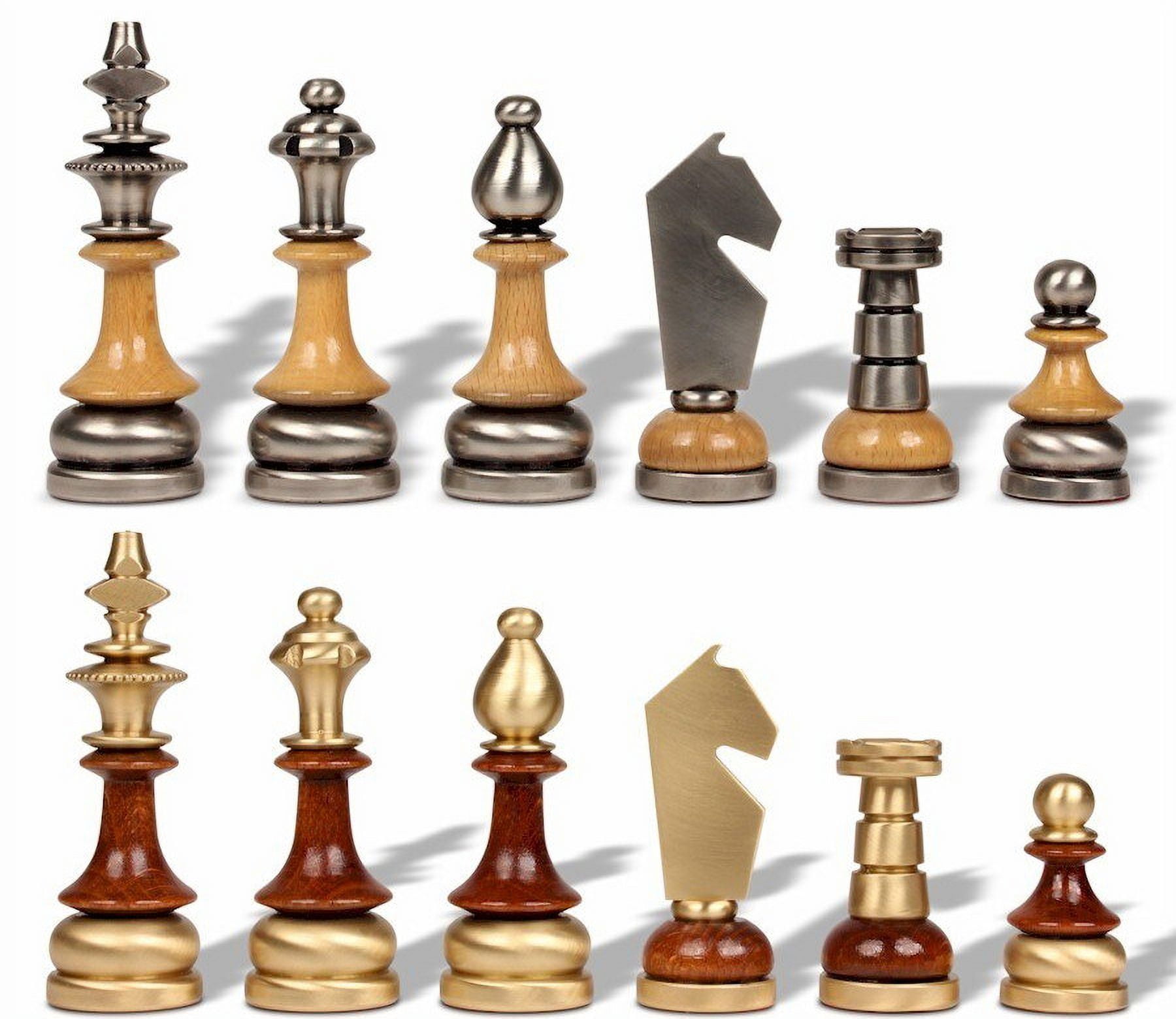 Jeu d'échecs en cuivre et bronze origine Basque - Bizkaiko Xake-jokoa