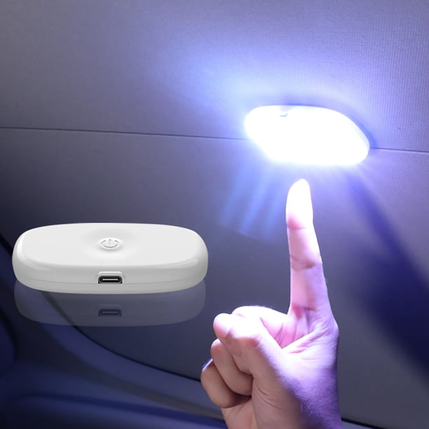 Lámpara de techo automática recargable por USB con sensor táctil y luz interior de ambiente ambiental