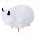 thumbnail image 3 of Ottoman Léger et Robuste en YAK Blanc pour Enfants - 11,13 lbs, Multifonctionnel, 3 of 13