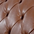 thumbnail image 5 of Classic Faux Leather Button Tufted Chaise Lounge, Armless Recliner Chair Sofa with Nailhead Trim Solid Wood Legs for Living Room Bedroom Office, 5 of 10