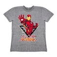 thumbnail image 1 of Playera Para Niño Marvel Avengers Cuello Redondo Manga Corta Talla 8 Gris Jaspe, 1 of 2