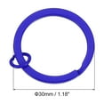 thumbnail image 2 of Uxcell Split Keychain Rings 10Pack Round Flat Key Holder with Open Jump Ring, Dark Blue, 2 of 5
