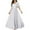 White, variant on Cavosen Cute Dresses for Women Maxi White Mesh Elegant Short Sleeve A-Line Long Party Dress V-Neck Solid Floor Length Dress Flowy Bodycon Wrap Wedding Guest Dress Evening Prom