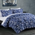 thumbnail image 2 of Chezmoi Collection Soft Microfiber Printed Military Camo Bedding Set, 2-Piece Blue Gray Camouflage Comforter Set, Twin Size, 2 of 9