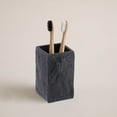 thumbnail image 5 of Evideco French Home Goods Stone Black Tumbler Only Polyresin Bathroom Tumblers, 5 of 6