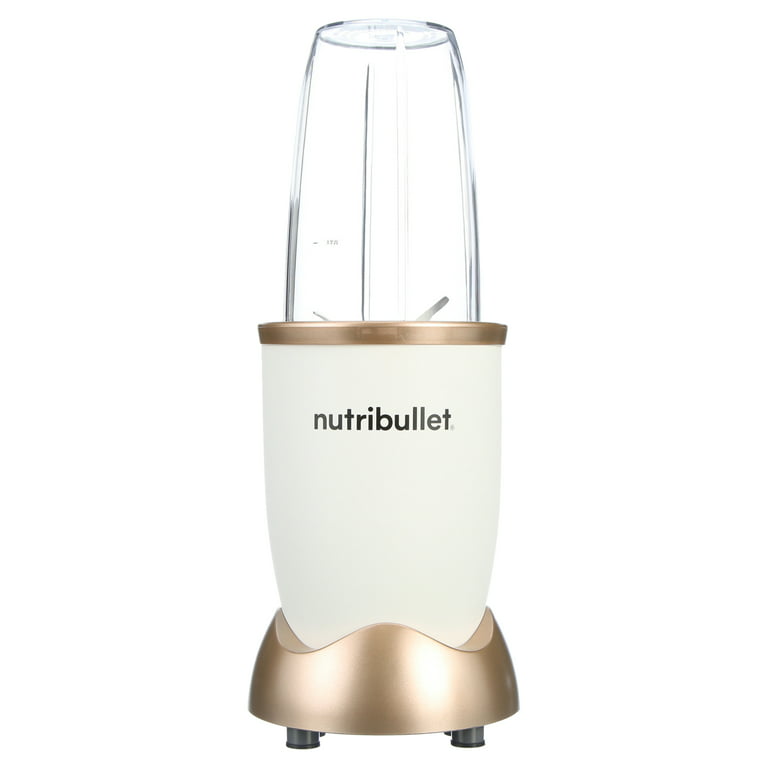 NutriBullet 500 Personal Blender with 3 Pieces, Matte White & Gold