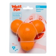 Angle View: West Paw Zogoflex Tux Small 4" Dog Toy Tangerine
