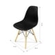 thumbnail image 5 of Set de 4 Sillas Modernas Idea Nuova Eames Minimalista color Negro, 5 of 11