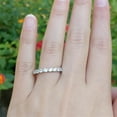 thumbnail image 3 of 14K Gold Plated Sterling Silver CZ Simulated Diamond Stackable Ring Eternity Bands for Women, 3 of 3