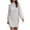 White, variant on IROINNID Semi Formal Dress for Women Long Sleeve Sweater Dress Summer Solid Dress Round Neck Loose Dress,Olive Green