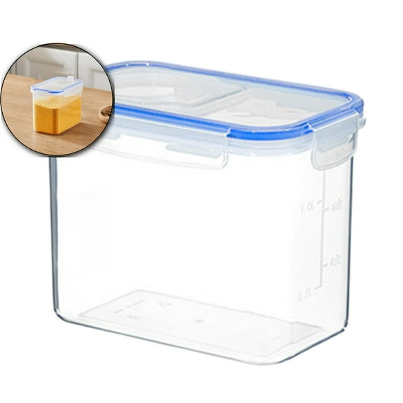 VQPeo Clear Airtight Food Storage Container with Lids Plastic Dry Food Canisters for Kitchen Pantry Organization and Storage Dishwasher Safe