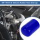 thumbnail image 2 of Tapa de extremo de manguera de goma de silicona de 5/8" 16mm ID 3 capas de poliéster para válvula de derivación de turbo refrigerante 30mm azul, 2 of 7