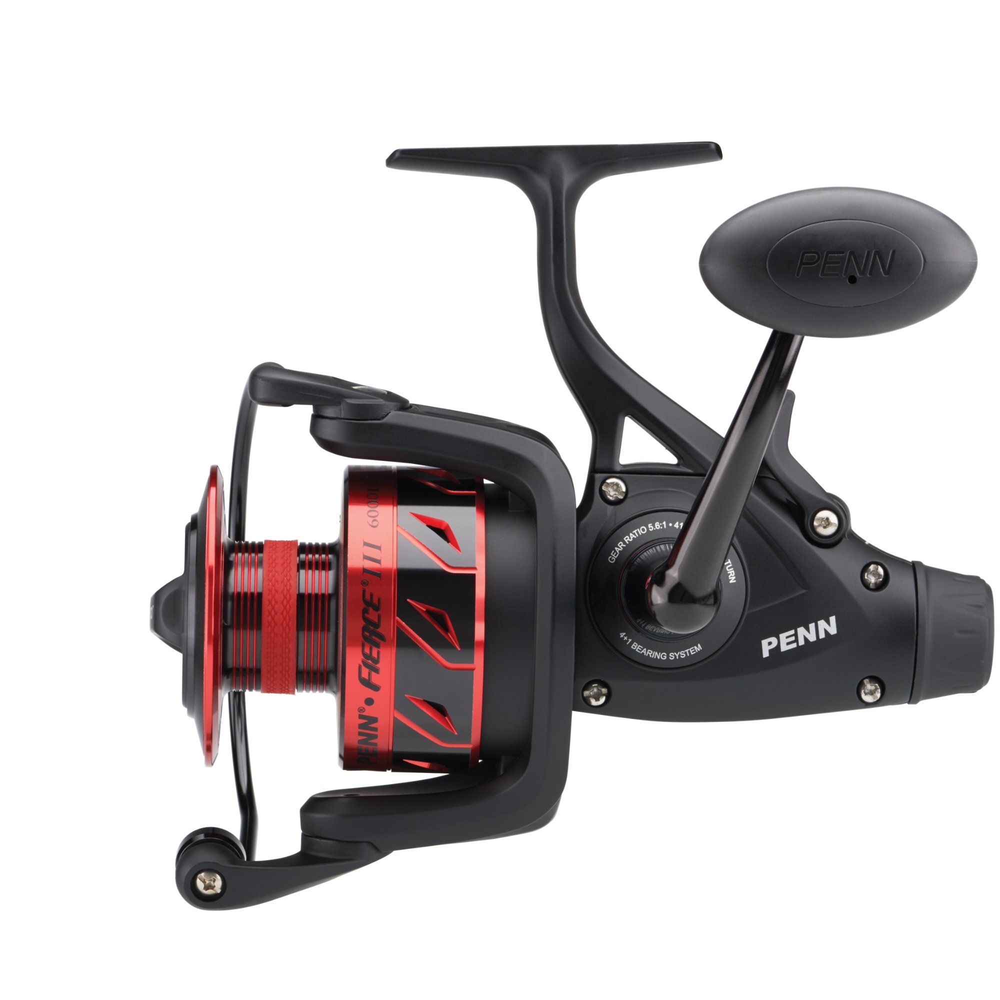 Mulinello Penn Fierce III Live Liner 6000 LL - Corpo Metallico, Trascinamento HT-100, 5 Cuscinetti, Pesca
