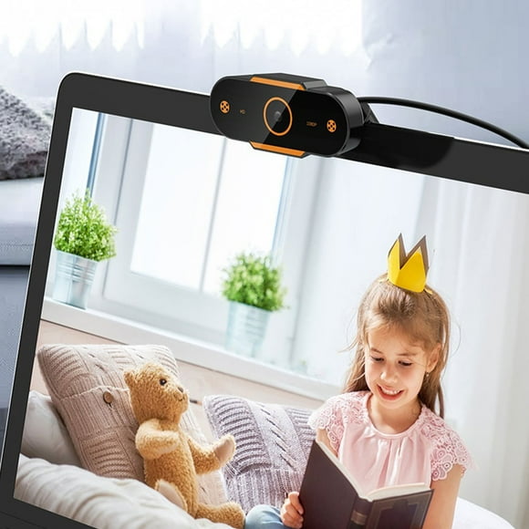 OULII High Definition Web Camera USB Powering for Live Streaming with Built in Microphone Black