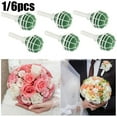 thumbnail image 4 of JINGT Bridal Wedding Flower Decoration Bouquet Foam Holder Green Diy Floral Handle Base Bracket Supply Party Decoration 6PCS, 4 of 8